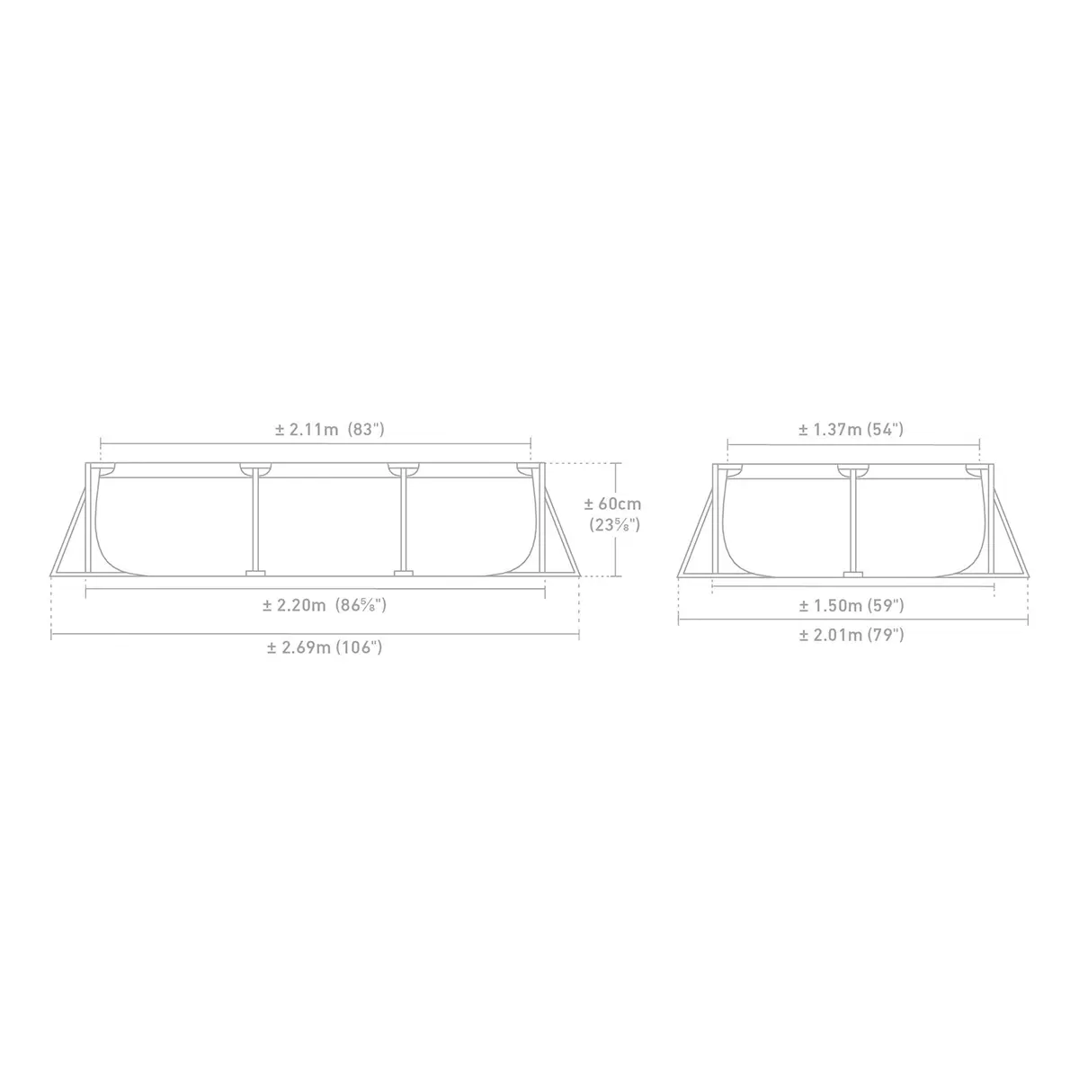 Pool Intex Rectangular Frame Pink