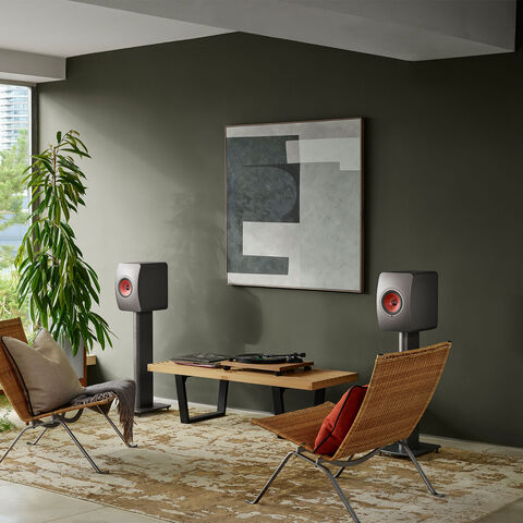 KEF LS50 Wireless II – compacte en draadloze hifi-luidspreker Grijs