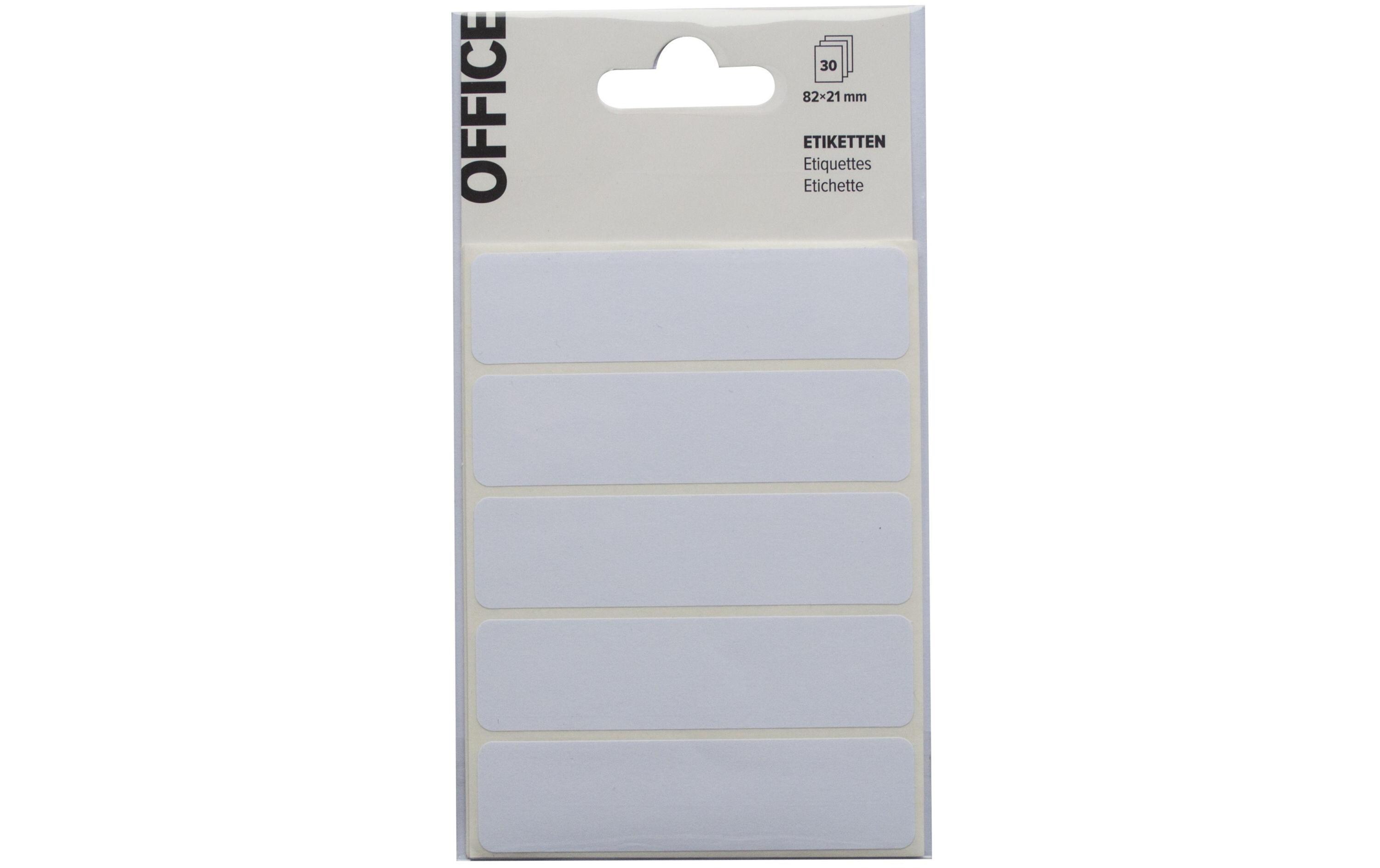Universal-Etiketten 82 x 21 mm 30 Stk.Selbstklebende Etiketten