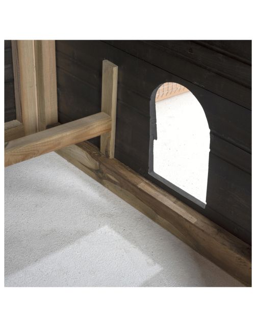 Voldux Hooiberg Niek - Kippenhok - 175x175x225 cm Zwart