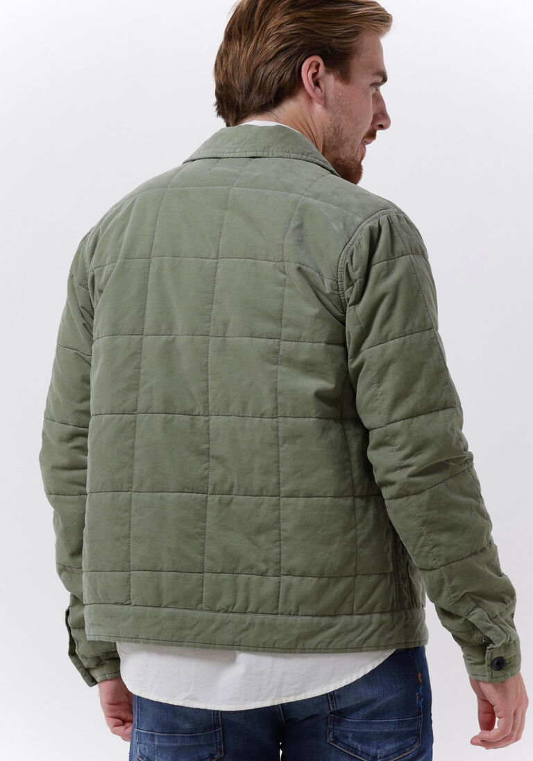 DSTREZZED groene dstrezzed gewatteerde jas worker jacket babycord
