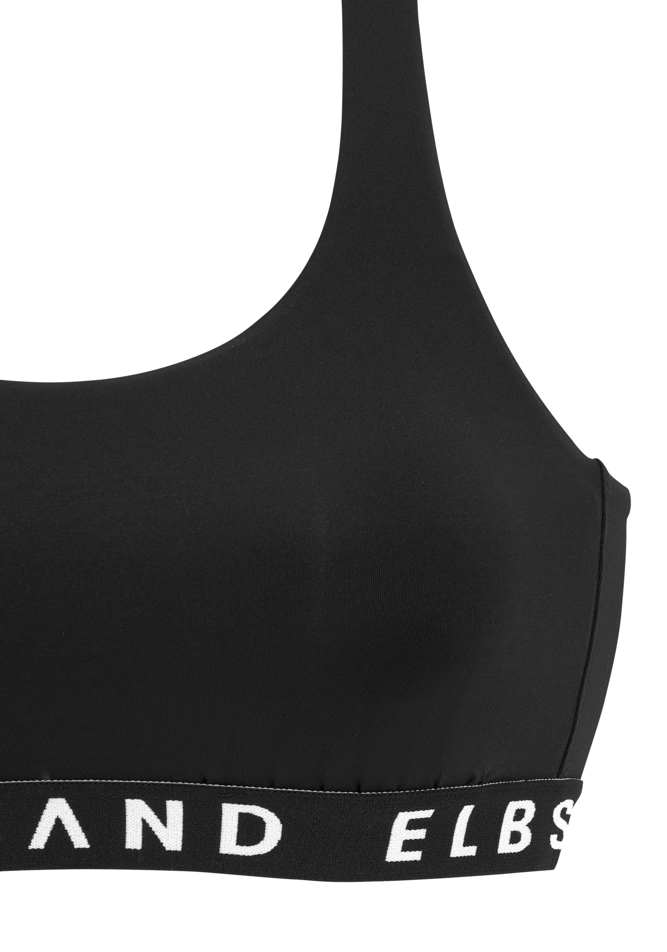 Elbsand Bustier-Bikini , mit kontrastfarbenen Schriftzügen