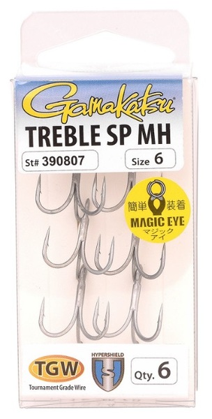 Hameçon Triple Gamakatsu Treble SP MH Hyper Corrosion Protected