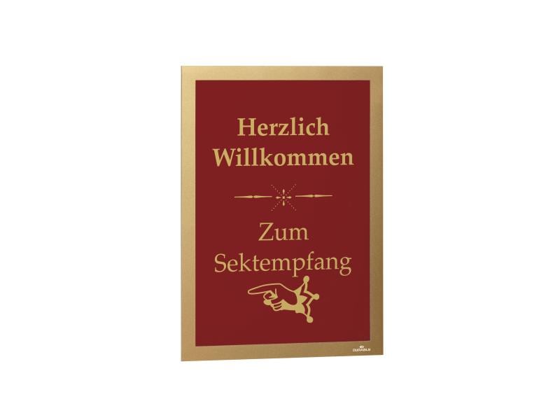 DURABLE Präsentationsrahmen Duraframe A4 2 Stück Gold Selbstklebender Informationsrahmen A4, blau
