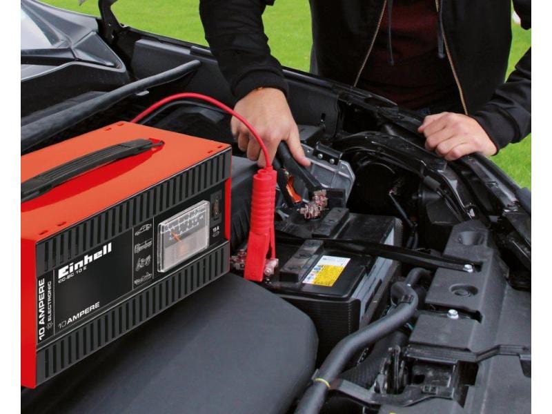 Einhell Automotive Batterieladegerät CC-BC 10 E Ladegerät für Bleisäure-Batterien 12 Volt