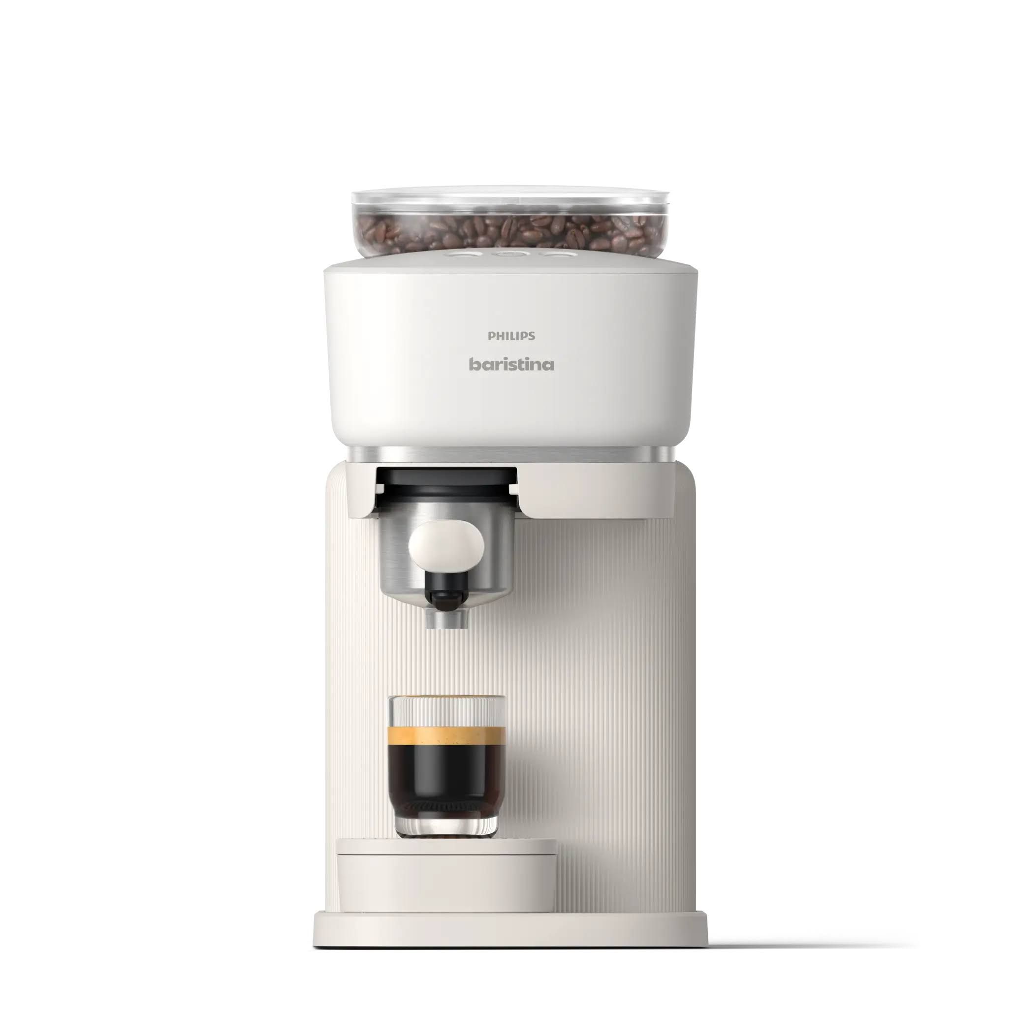 Baristina Espressomaschine Naturweiß Siebträger