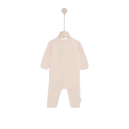 Petit Cocon Mignon Combilongue en tricot   Rose        de               P'tit bisou