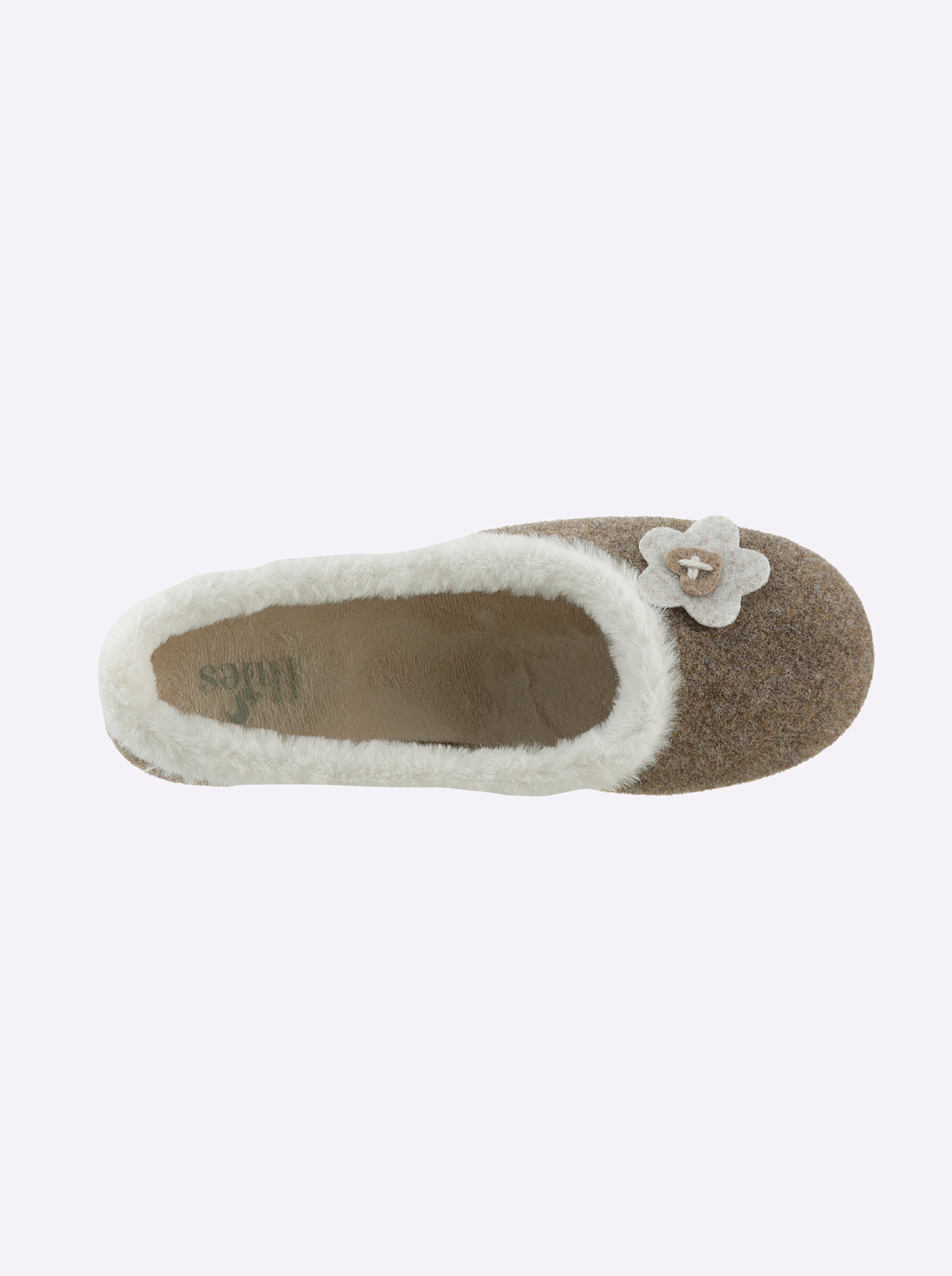 Hausschuh in beige