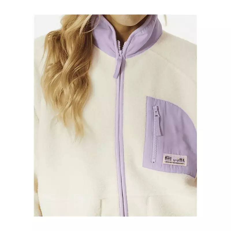 Veste femme RIPCURL Locals Only Polar Fleece Cream L