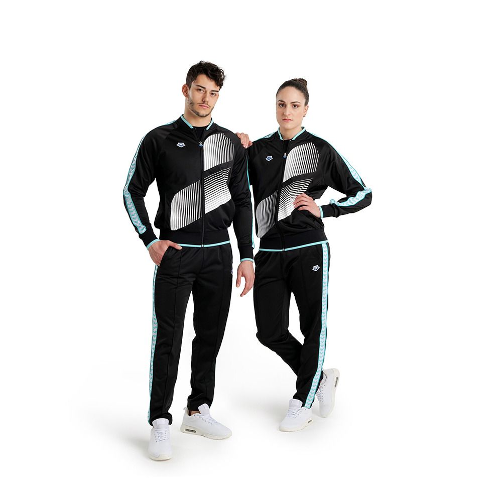 Arena RELAX IV TEAM LOGO - Veste black/white/blue diamond
