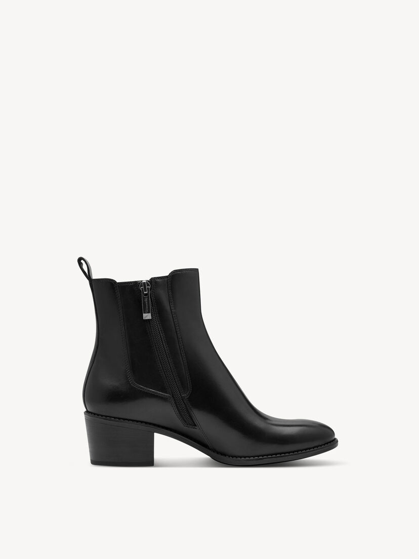 Leren Chelseaboot - zwart