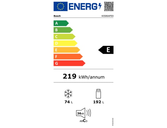 BOSCH - Réfrigérateur congélateur encastrable KIS 86 AF E0