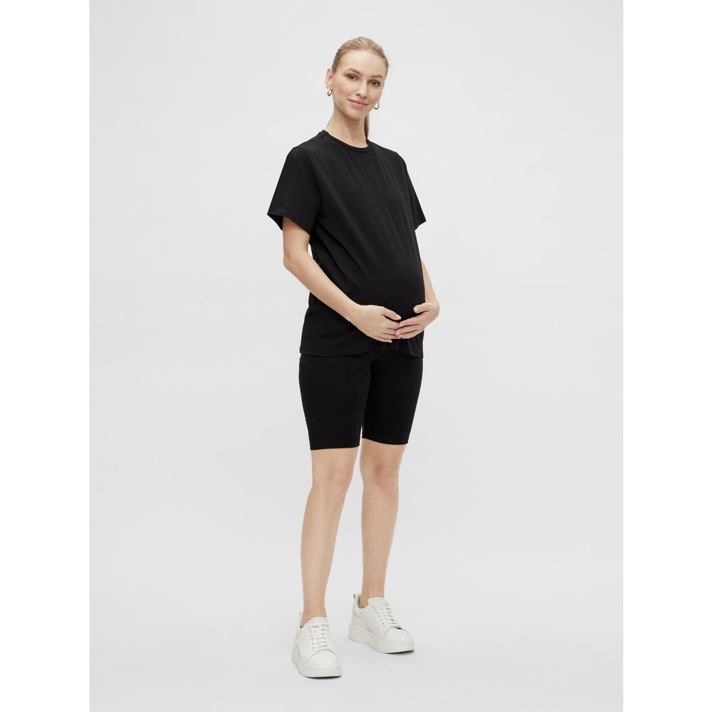 Køb Mama;licious Black Mlsally Solid T-Shirt & Shorts Sæt Noos