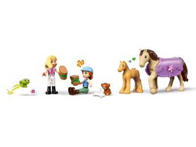 LEGO Trailer met paard en veulen (42695)