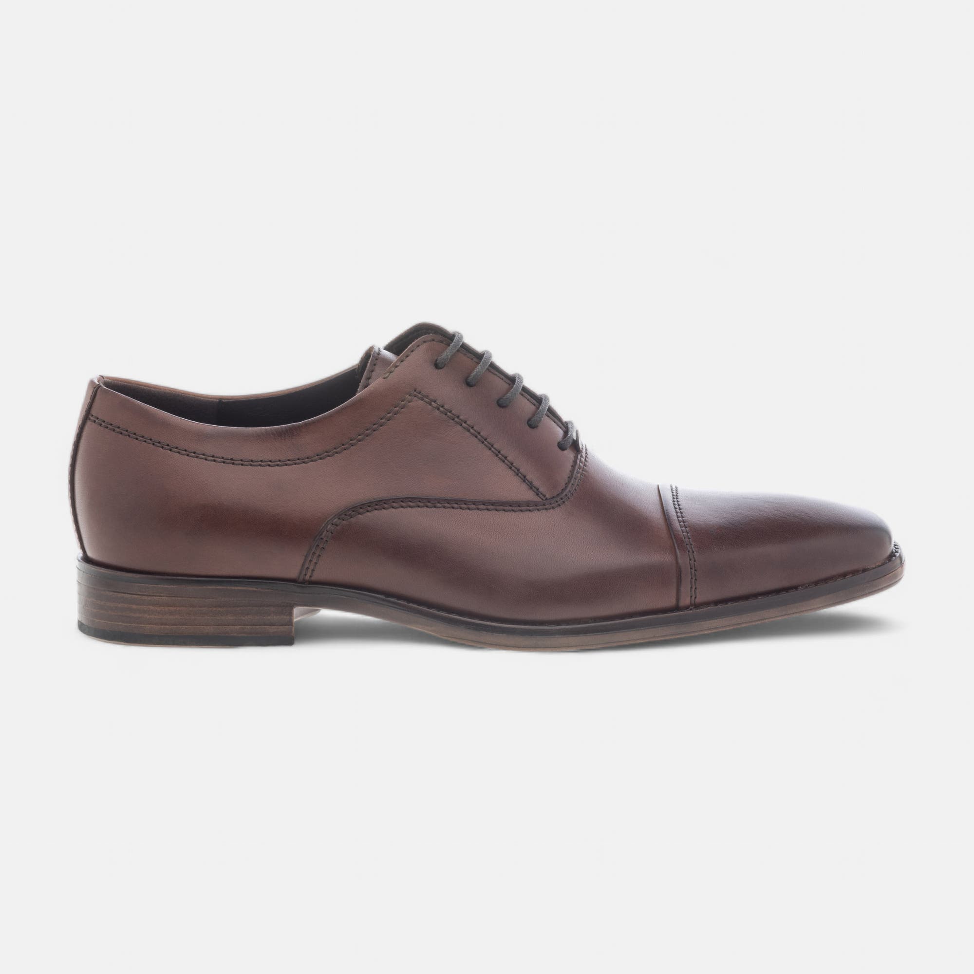 Derbies Homme en cuir cognac