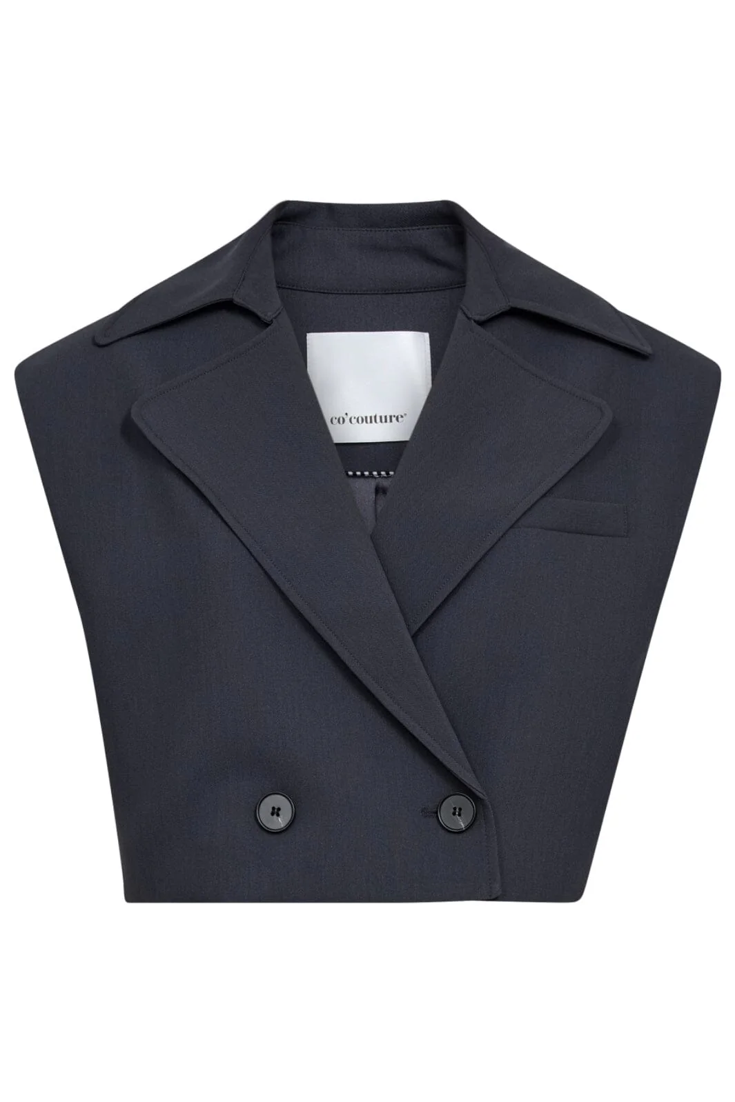 Co´Couture Volacc Crop Waistcoat 30203 61 ink