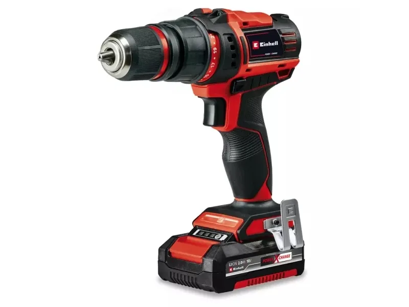 Einhell TE-CD 18/45, Pistolgreb boremaskine, Nøglefri, Børstet, 1,3 cm, 2 mm, 45 Nm