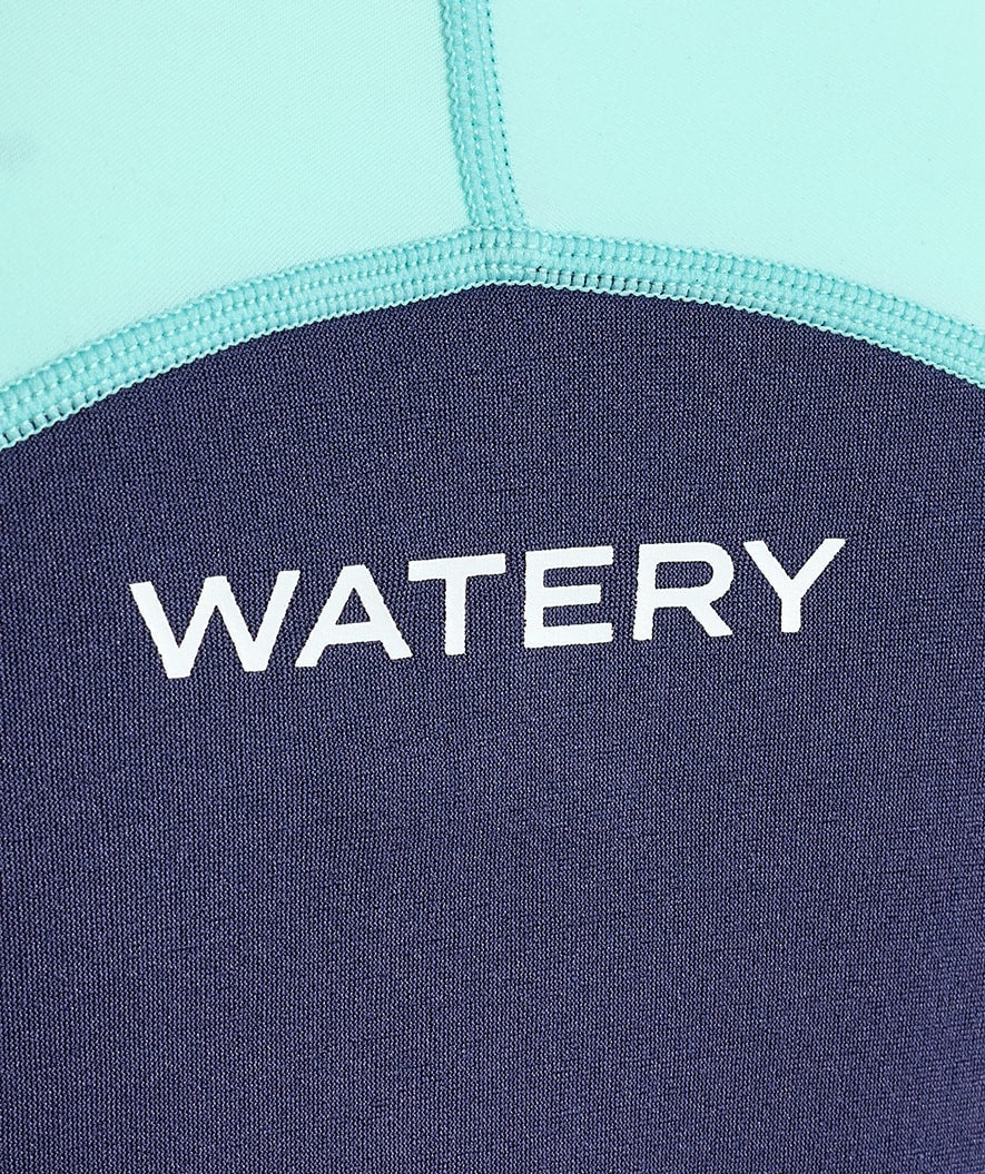 Watery UV våddragt til børn - Calypso Langærmet - Atlantic Turquoise