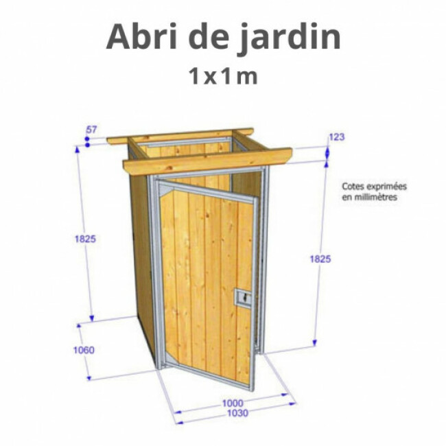 Abri de jardin en bois Rustica Garden
