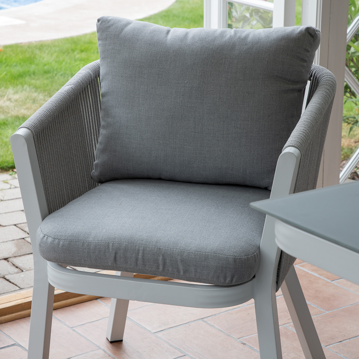 Tuinstoel Elly - set van 2 Grijs