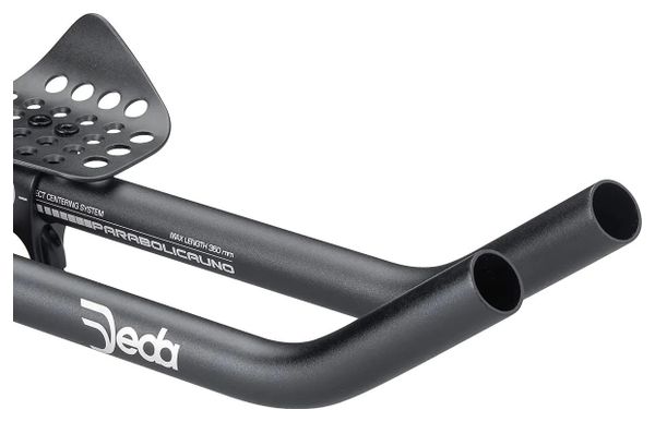Prolongateurs Deda Parabolica Uno Aluminium 31.7 mm Noir   Entretoises de Rehausse