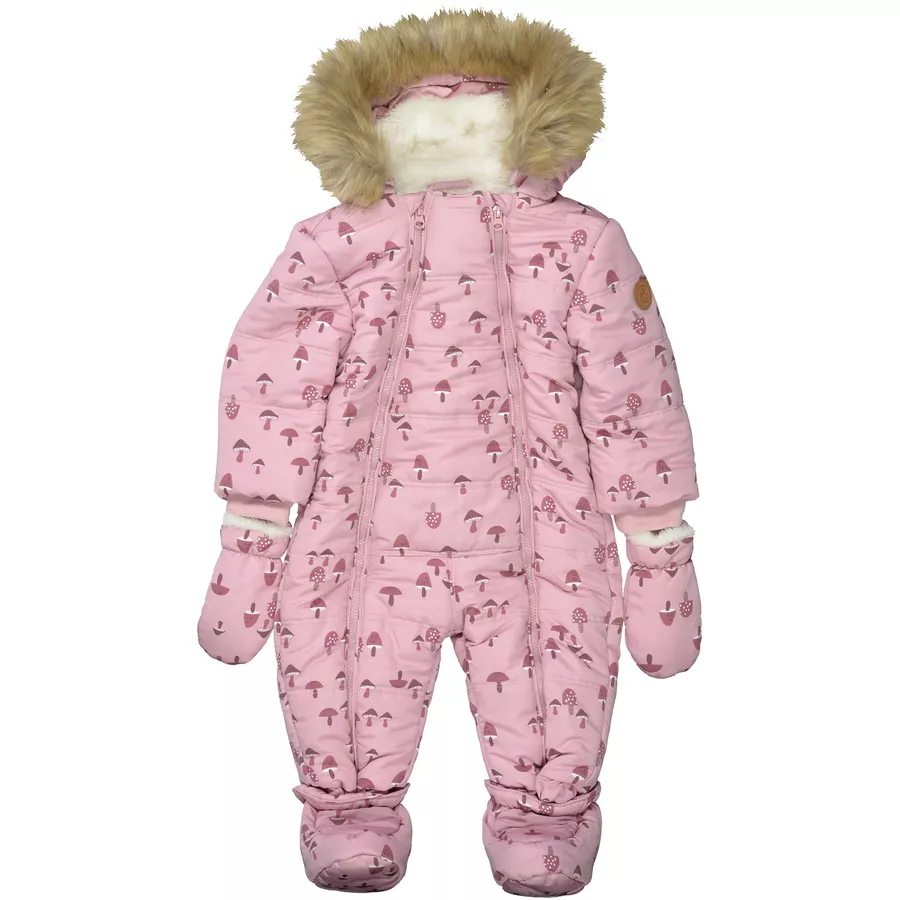 Staccato Schneeanzug vintage rose gemustert