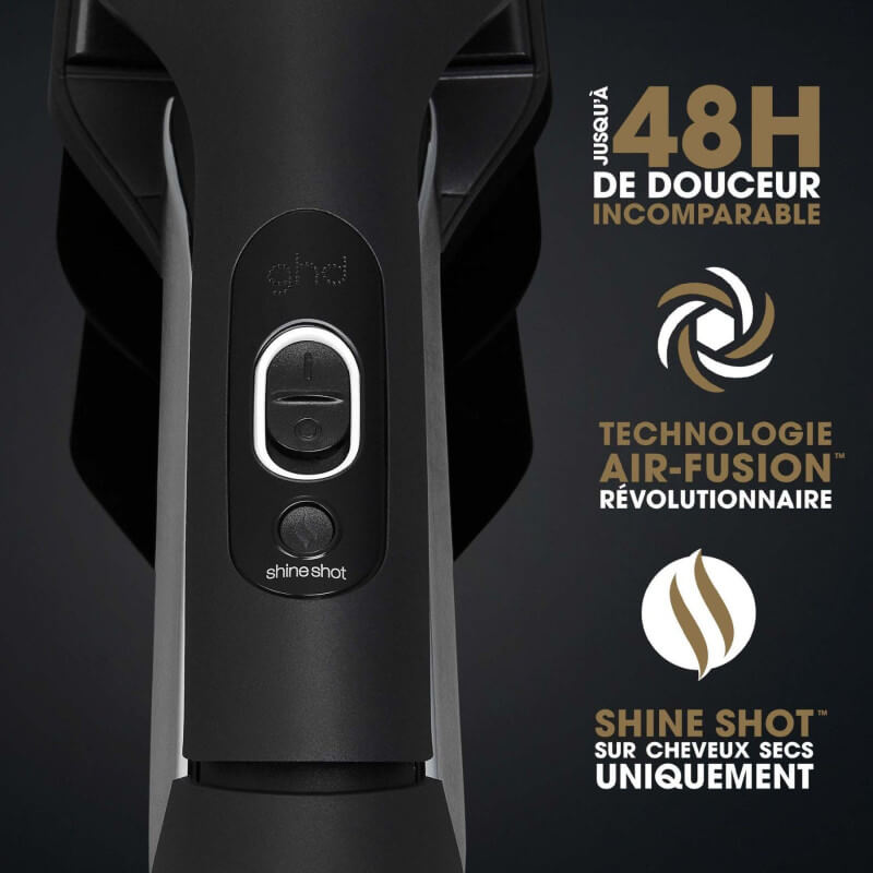 Pack lisseur ghd séchant Duet Style noir & huile lissante Sleek Talker