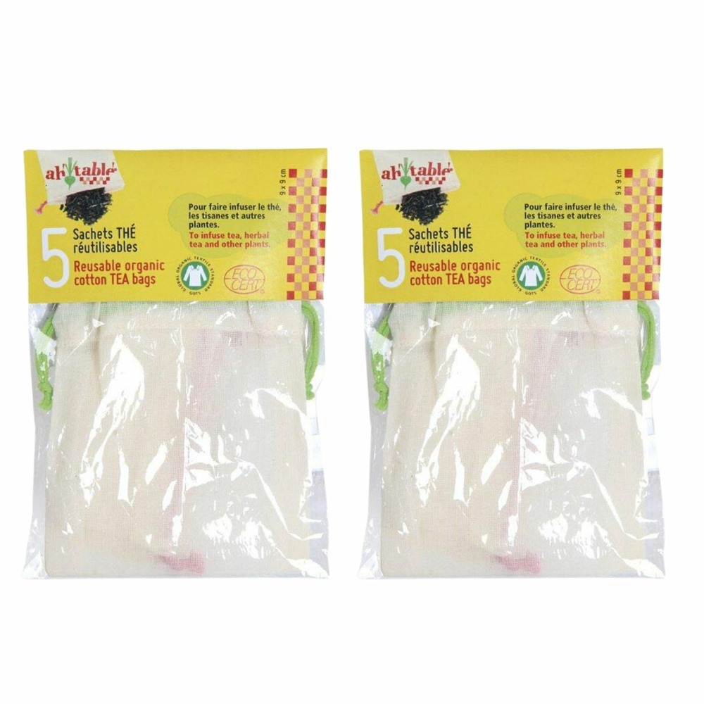 10 sachets de thé réutilisables