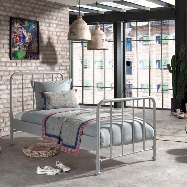 Vipack Bronxx Bed Metaal Denim 90 x 200 cm
