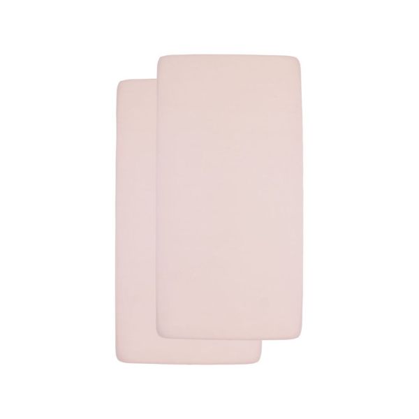 Meyco Ledikanthoeslaken Jersey Soft Pink 60x120cm 2-Pack