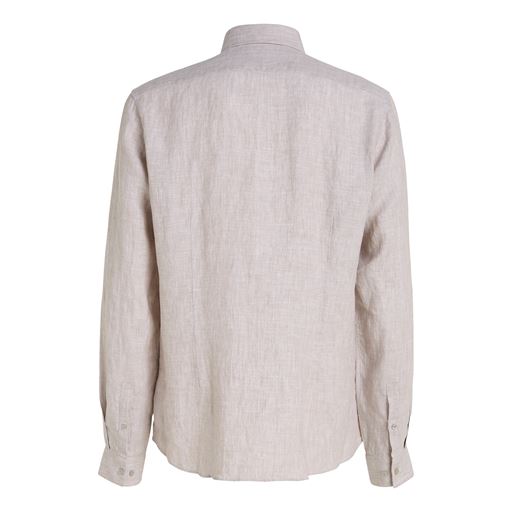 Calvin Klein Solid Hør Skjorte, Atmosphere, 45