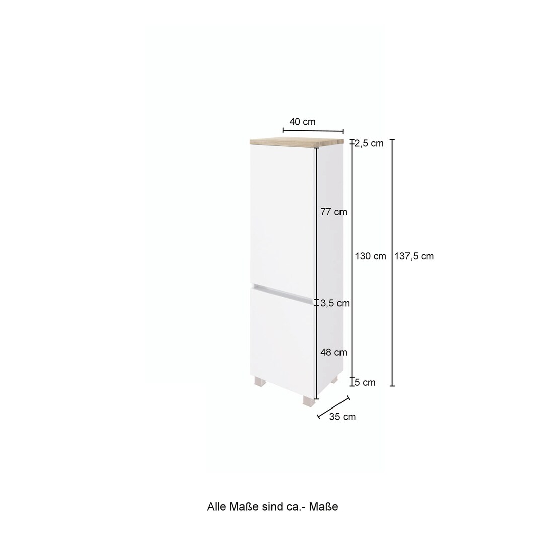 Bad-Midischrank BREGENZ braun