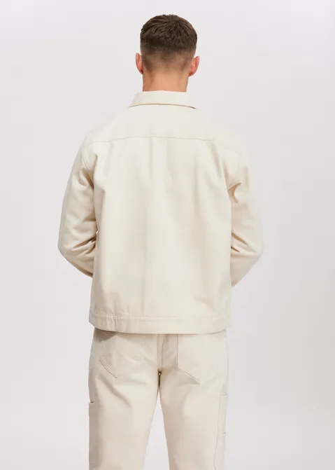 Twill jacket off-white (CREME)