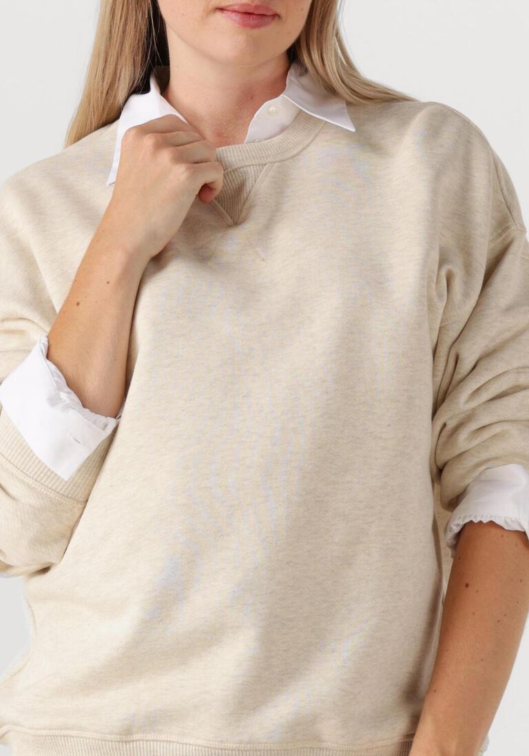 beige closed trui relaxed sweat shirt
