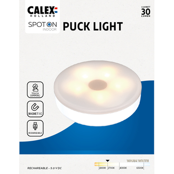 Calex Spot On draadloze LED kastverlichting, oplaadbaar