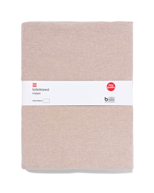 nappe coton Chambray beige/or 140x240