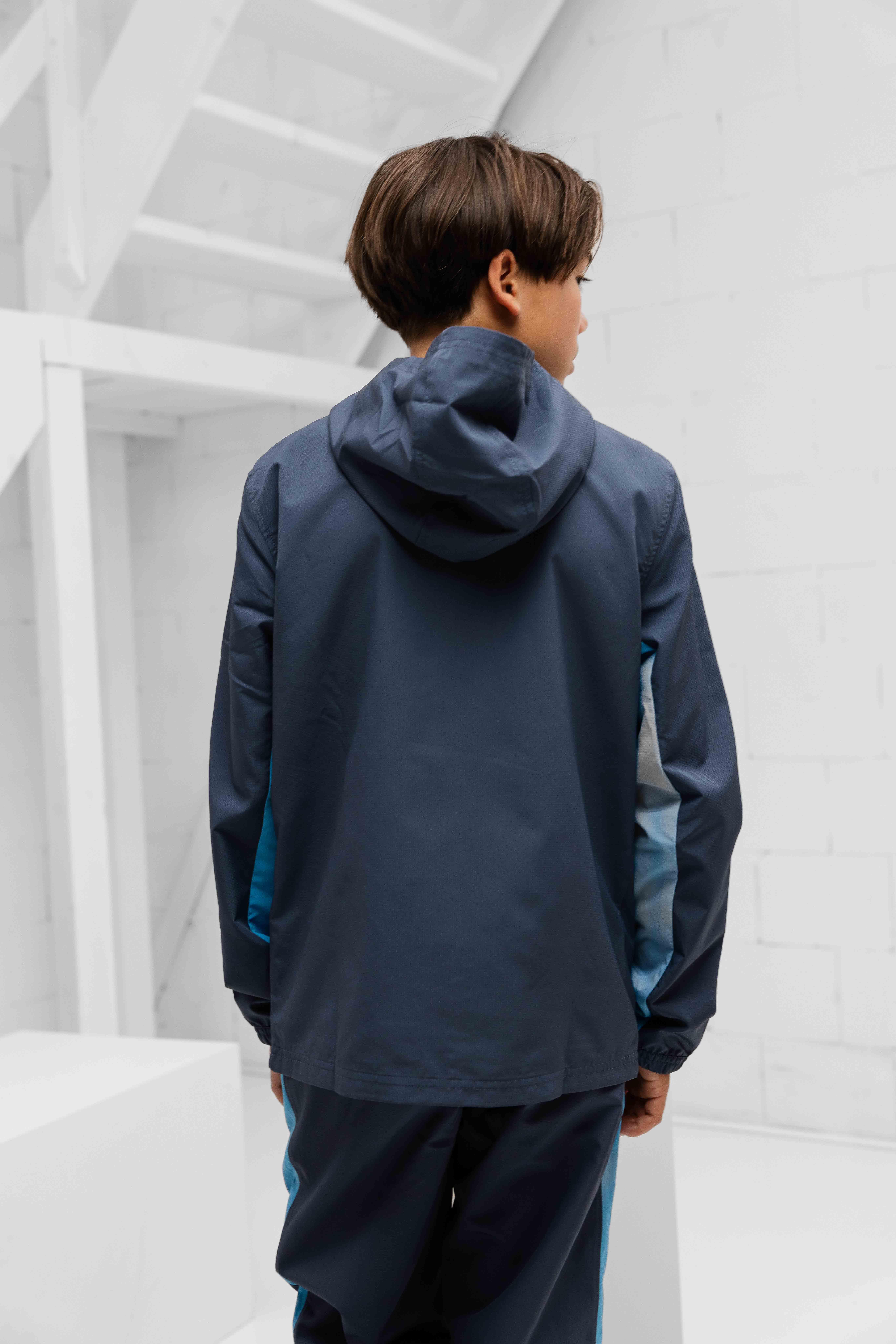 Under Armour Rival Woven Trainingspak Kids Donkergrijs
