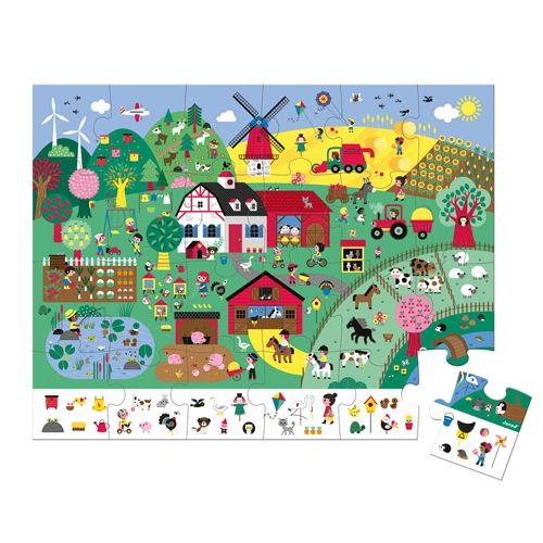 Janod zoekpuzzel de boerderij - 24st