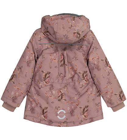 Mikk-Line Vinterjakke - Aop Floral - Twilight Mauve