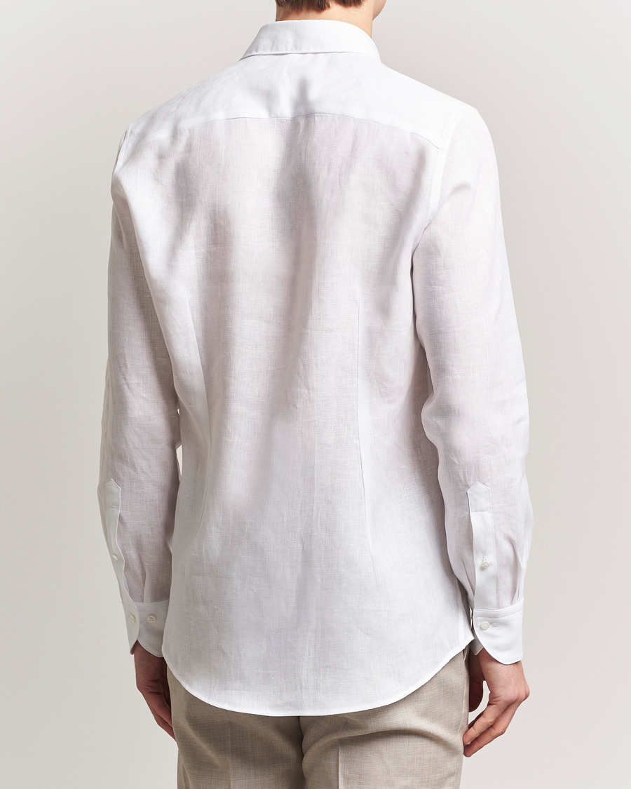 Stenströms 1899 Slim Linen Shirt White