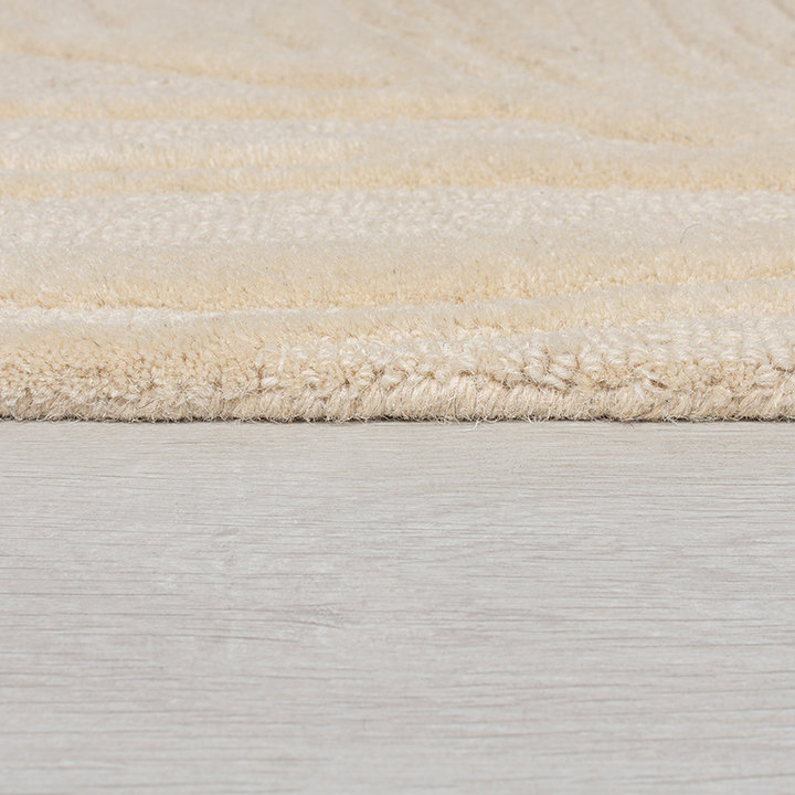 Modern vloerkleed - Solacio Leaves Beige