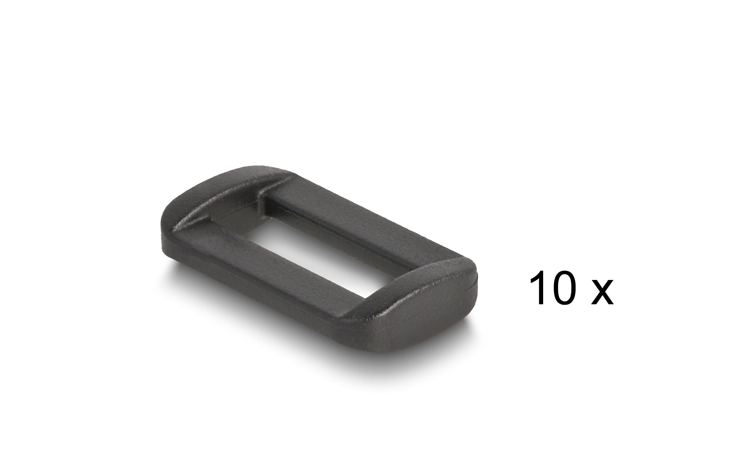 Klettband auf Rolle mit Schlaufe Schwarz, 3 mDelock Klettband auf Rolle mit Schlaufe L 3 m x B 20 mm schwarz