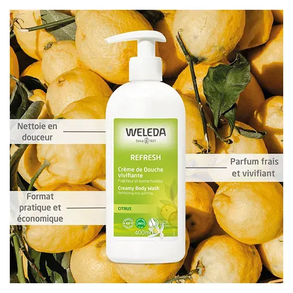 Creme de Banho Revigorante Cítrico Weleda 400ml