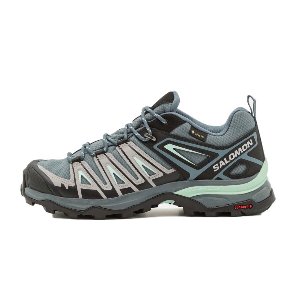 Salomon X ULTRA PIONEER GTX - Chaussures randonné Femme stormy weather/alloy/yucca