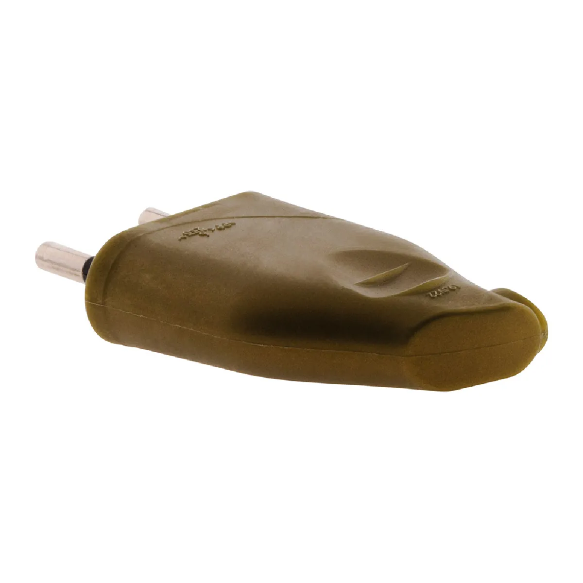 Zenitech Fiche mâle 2P 6A latérale - Lot de 10 - Or