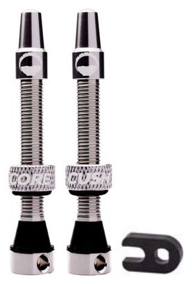 Valves Tubeless CushCore 55 mm Argent