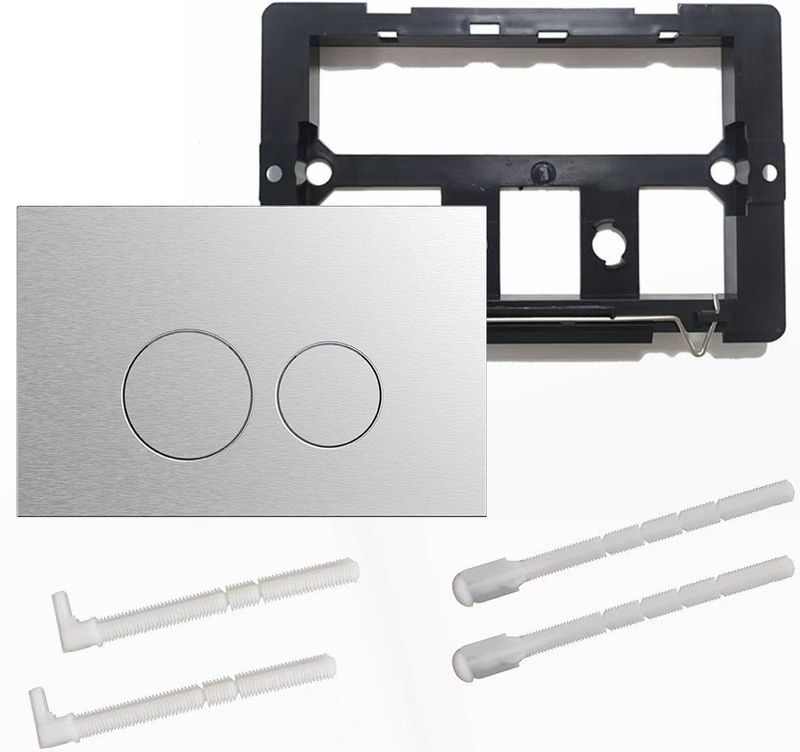 Bedieningspaneel - RVS - Flat - Toiletspoeler