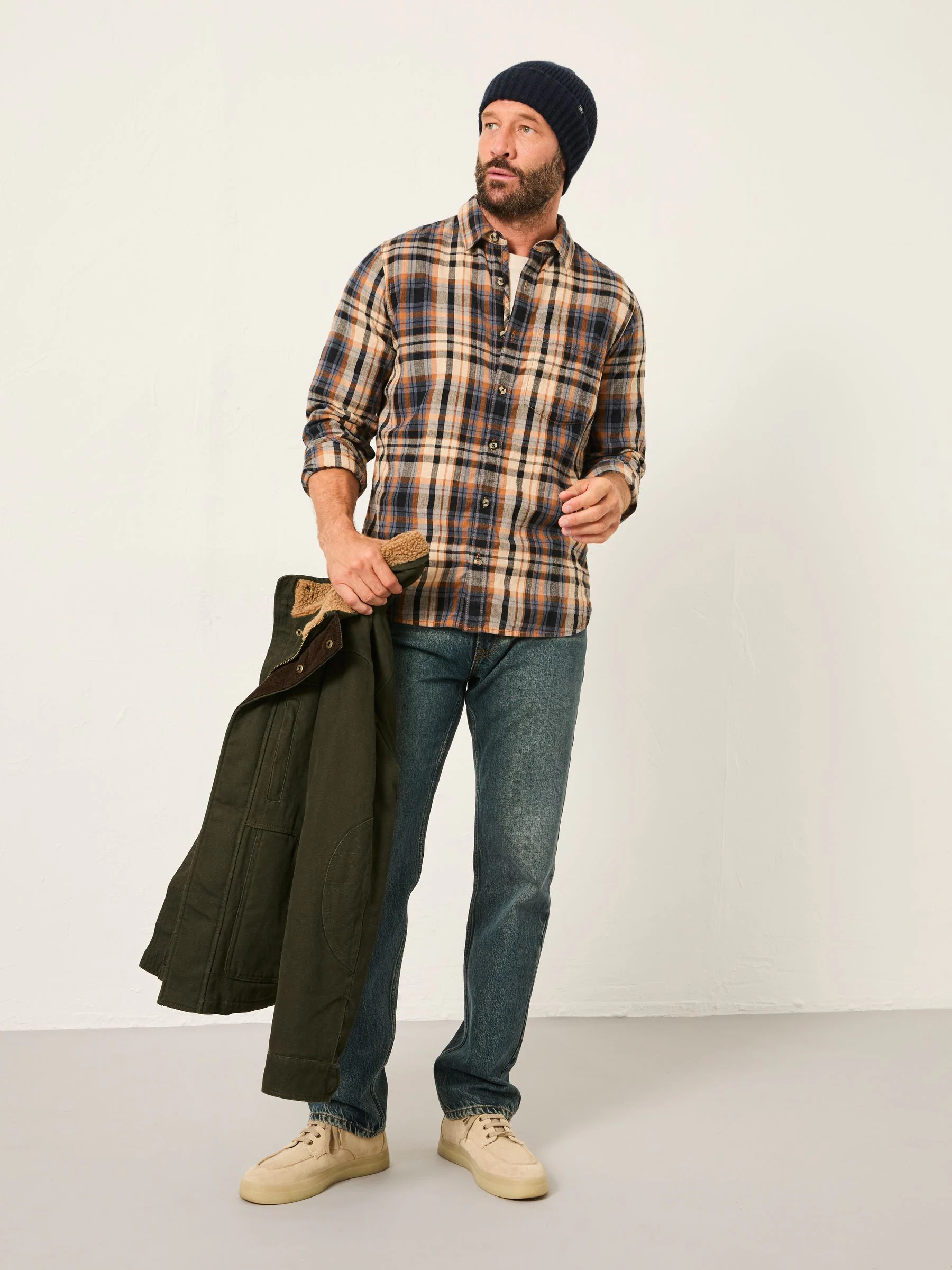FatFace Long Sleeve Check Shirt