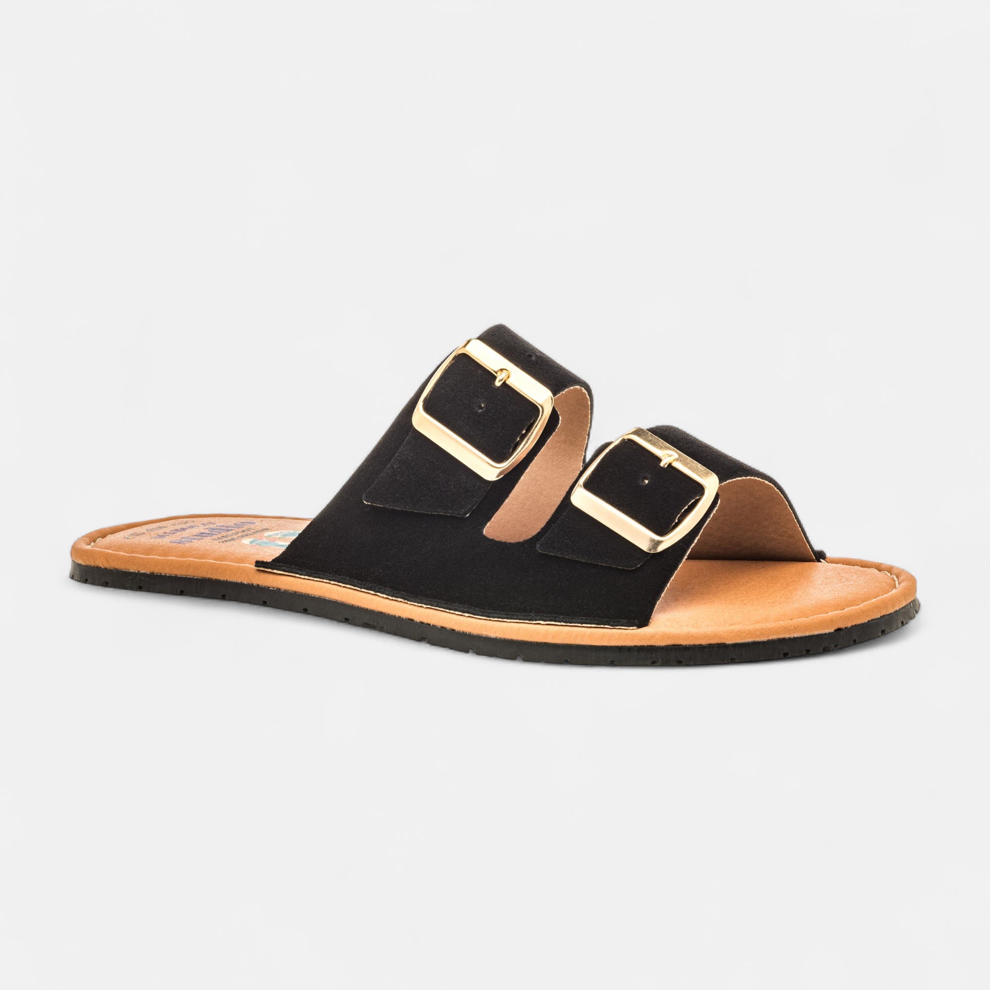 Mules Femme en cuir noir