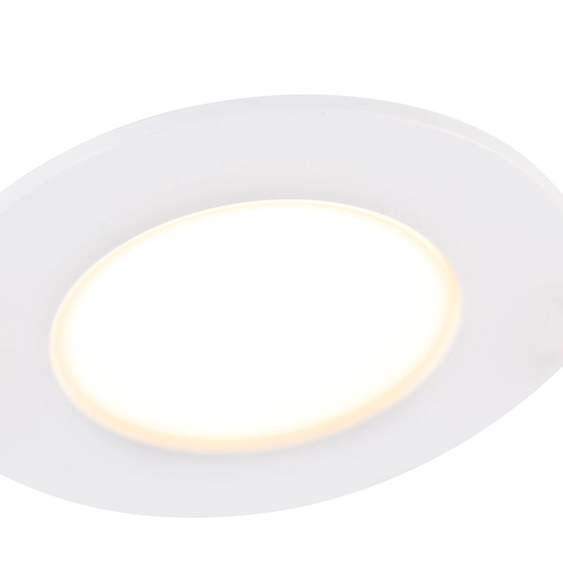 Witte inbouwspot inclusief LED, 3-traps dimbaar, IP65 - Blanca